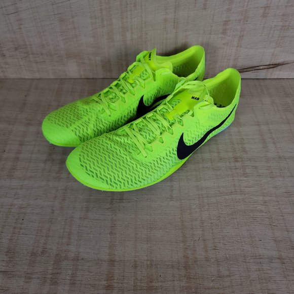 Nike Racing Zoom Mamba V Spikes Shoes Track and Field Volt Green Men’s 13 - Picture 3 of 10